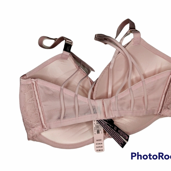 Victoria's Secret | Very Sexy Pink Lace Push Up Bra | 32DDD - Picture 4 of 6